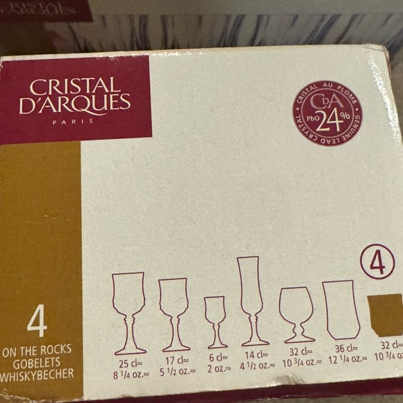 Cristal D’Arques Paris On the Rocks Glasses Set - Picture 3 of 6